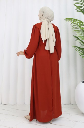 Robe Hijab Brique Foncé 0029-11