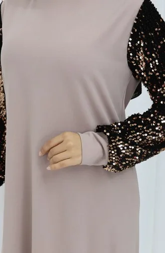 Avondjurk Met Lovertjes 0305-06 Beige 0305-06