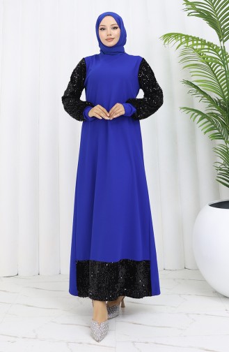 Abendkleid Mit Pailletten 0305-07 Saks 0305-07