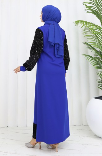 Abendkleid Mit Pailletten 0305-07 Saks 0305-07