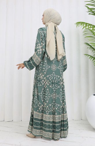 Robe Hijab Vert noisette 0052-04