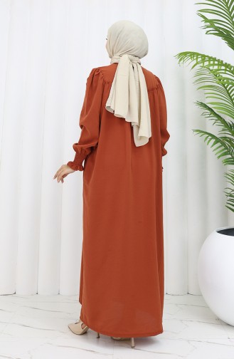 Abayas Couleur brique 2035-04