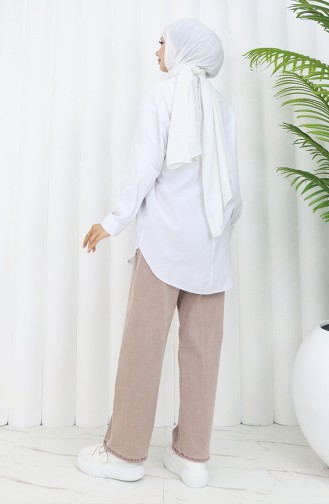 Elastic Waist Jeans 9633B-01 Light Rose 9633B-01