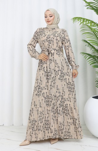 Nerz Hijab Kleider 4075-04