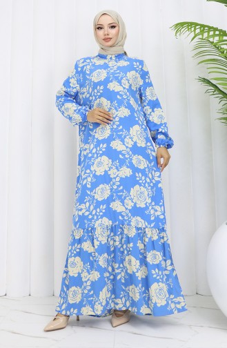 Robe Hijab Bleu 2037-05
