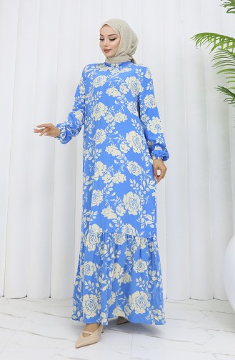 Robe Hijab Bleu 2037-05