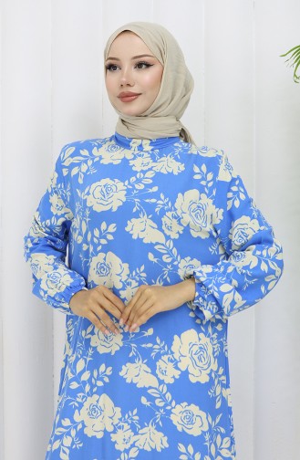 Robe Hijab Bleu 2037-05