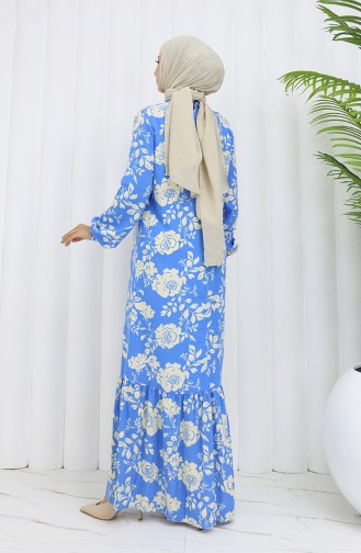 Robe Hijab Bleu 2037-05