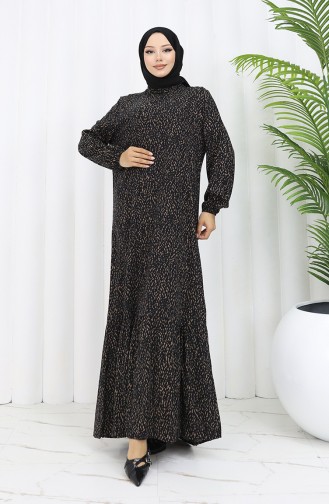 Robe Hijab Noir 2038-06