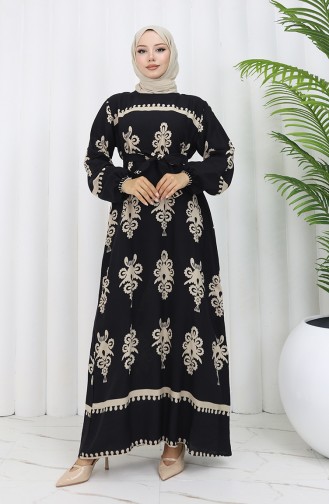 Robe Hijab Noir 2039-01