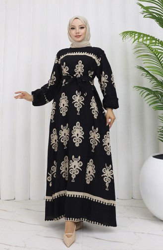 Robe Hijab Noir 2039-01