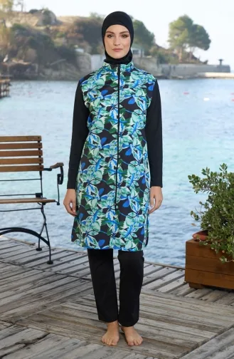 Volledig Bedekkend Hijab-zwempak 25941-01 Zwart 25941-01