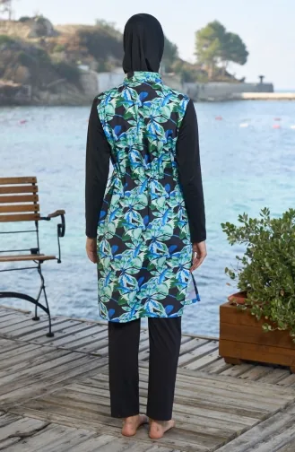 Volledig Bedekkend Hijab-zwempak 25941-01 Zwart 25941-01