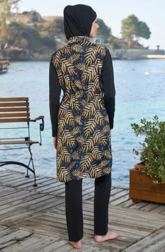 Volledig Bedekkend Hijab-zwempak 25942-01 Zwart 25942-01