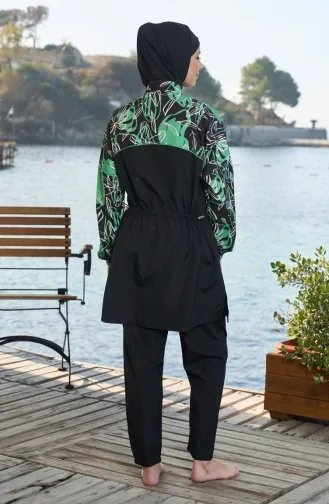 Volledig Bedekkend Hijab-zwempak 25961-01 Zwart 25961-01