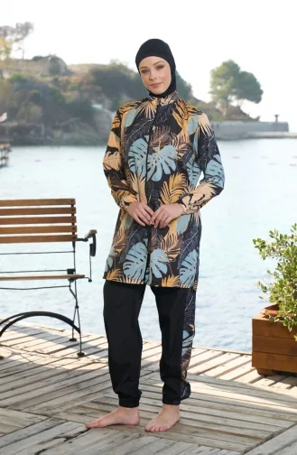 Volledig Bedekkend Hijab-zwempak 25964-01 Zwart 25964-01