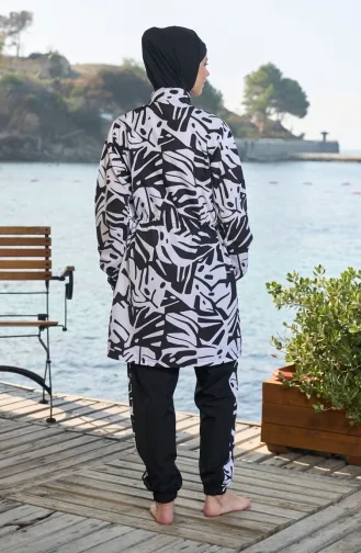 Volledig Bedekkend Hijab-zwempak 25965-01 Zwart 25965-01