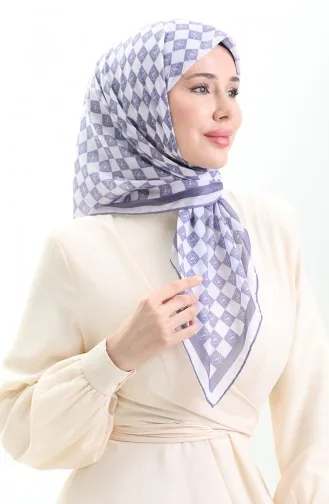 Patterned Soft Scarf 70294-03 Lilac 70294-03