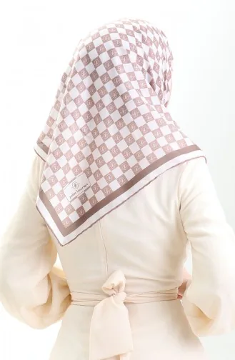 Desenli Soft Eşarp 70294-06 Vizon