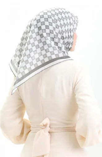 Desenli Soft Eşarp 70294-09 Küf Yeşili