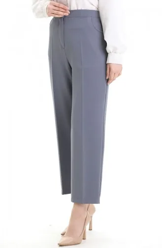 Pantalon à Poches Grande Taille 4003-03 Gris 4003-03