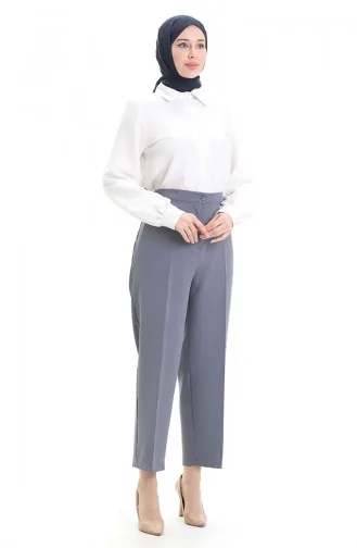 Pantalon à Poches Grande Taille 4003-03 Gris 4003-03