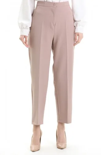 Pantalon à Poches Grande Taille 4003-06 Café Au Lait 4003-06