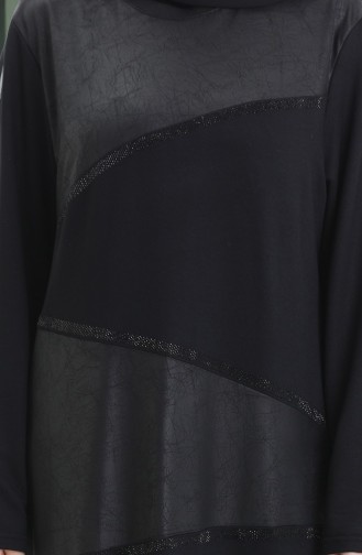 Black Hijab Dress 6253-01