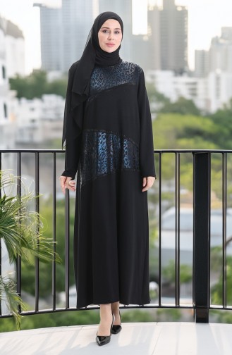 Navy Blue İslamitische Jurk 6253-02