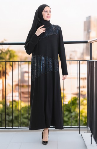 Navy Blue İslamitische Jurk 6253-02