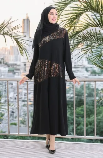 Plus Size Crystal Gekamde Katoenen Jurk 6253-03 Goud 6253-03