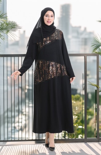 Gold Hijab Dress 6253-03