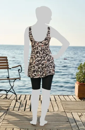 Badpak Met Legging 25632-01 Zwart 25632-01