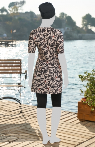Black Swimsuit Hijab 25832-01