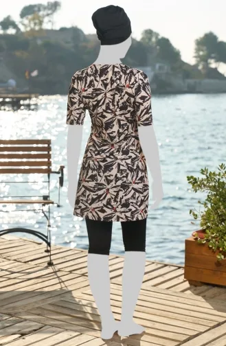 Maillot De Bain Une Pièce Avec Leggings 25832-01 Noir 25832-01