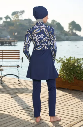 Modest Swimsuit 25930-01 Navy Blue 25930-01