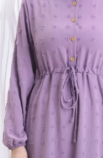 Robe Demi-boutonnée En Tissu Aerobin 0064-04 Lilas 0064-04