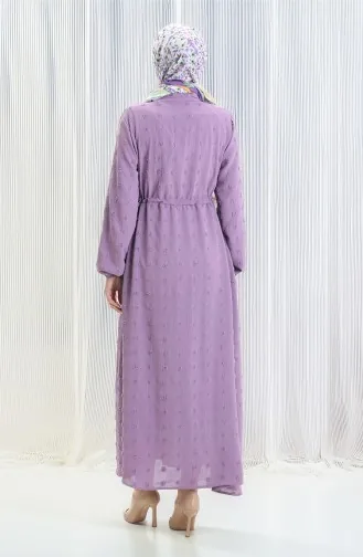 Robe Demi-boutonnée En Tissu Aerobin 0064-04 Lilas 0064-04