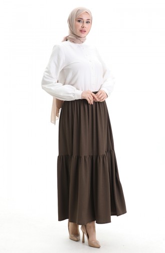 Jupe Couleur Brun 0066-04
