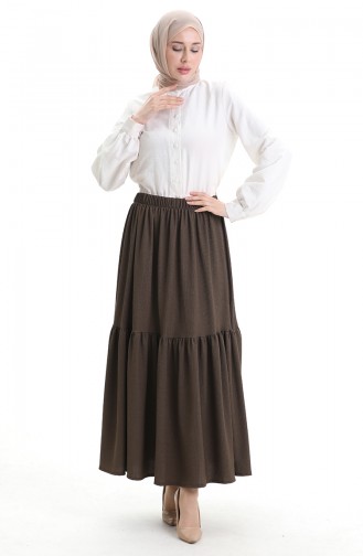 Jupe Couleur Brun 0066-04