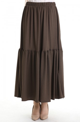 Jupe Couleur Brun 0066-04