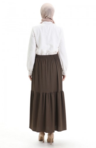 Jupe Couleur Brun 0066-04