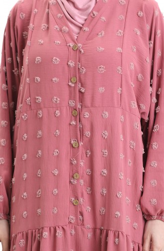 Robe Hijab Rose Pâle 0062-03