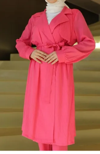 Moon Piece Detaillierter Anzug Fuchsie 657