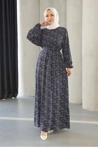 Robe Hijab Bleu Marine 688