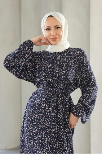 Robe Hijab Bleu Marine 688