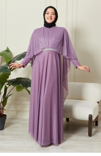Lila Hijab-Abendkleider 8098.Lila