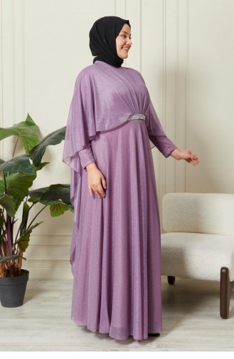 Lila Hijab-Abendkleider 8098.Lila