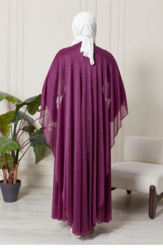 Zwetschge Hijab-Abendkleider 8098.Mürdüm