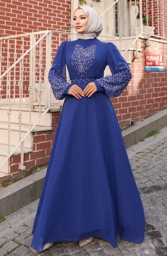 Chiffon Stein Abendkleid 6237-04 Saks 6237-04